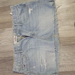 Hollister jean skirt